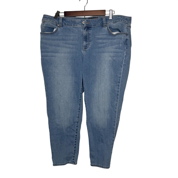 Talbots Denim - Talbots Flawless Five Pocket Woman Petites Jeans Light Wash Denim Size 16